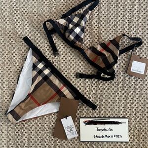 Burberry Checkered Bikini Set